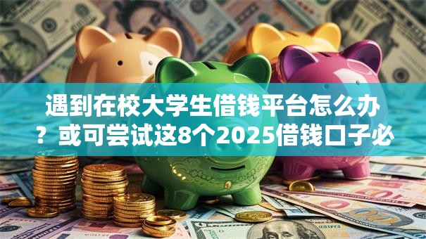 遇到在校大学生借钱平台怎么办？或可尝试这8个2025借钱口子必下款