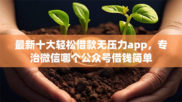 最新十大轻松借款无压力app，专治微信哪个公众号借钱简单