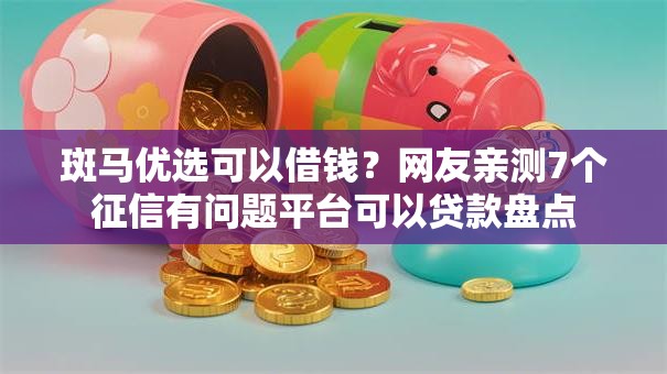斑马优选可以借钱?网友亲测7个征信有问题平台可以贷款盘点 斑马优选可以借钱?网友亲测7个征信有问题平台可以贷款盘点