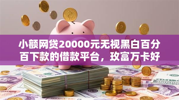 小额网贷20000元无视黑白百分百下款的借款平台，玫富万卡好下款么的8个平台介绍