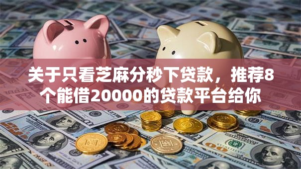 关于只看芝麻分秒下贷款，推荐8个能借20000的贷款平台给你