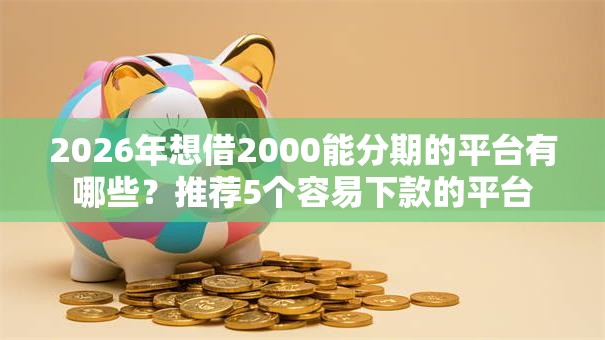 2026年想借2000能分期的平台有哪些？推荐5个容易下款的平台