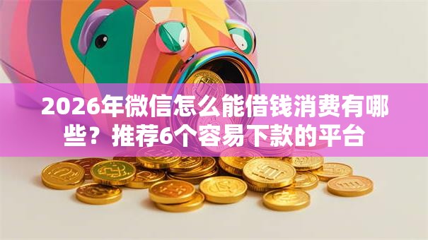 2026年微信怎么能借钱消费有哪些？推荐6个容易下款的平台