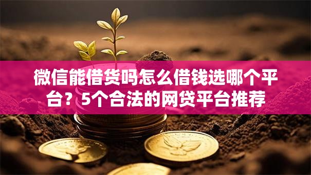 微信能借货吗怎么借钱选哪个平台？5个合法的网贷平台推荐
