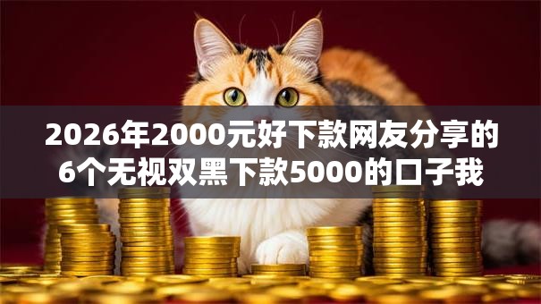 2026年2000元好下款网友分享的6个无视双黑下款5000的口子我觉得不错！