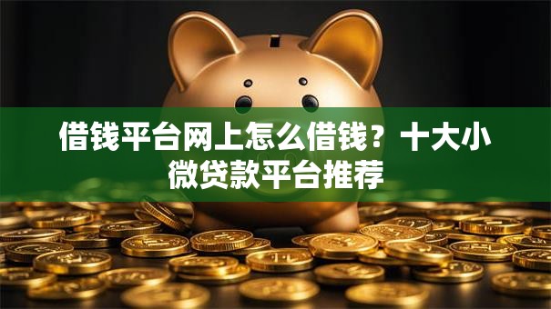 借钱平台网上怎么借钱？十大小微贷款平台推荐