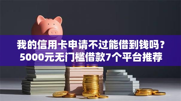 我的信用卡申请不过能借到钱吗？5000元无门槛借款7个平台推荐