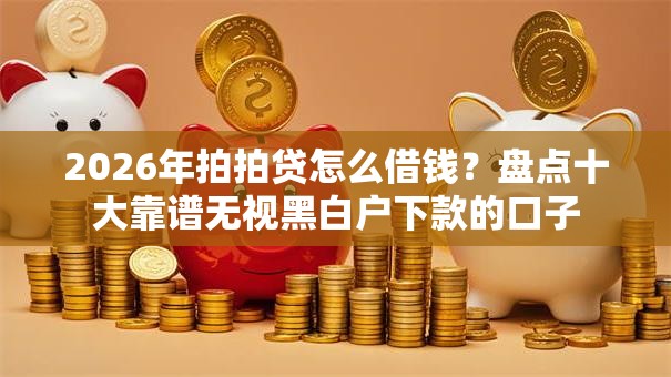 2026年拍拍贷怎么借钱？盘点十大靠谱无视黑白户下款的口子