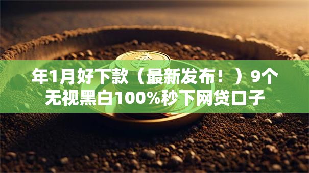 年1月好下款（最新发布！）9个无视黑白100%秒下网贷口子
