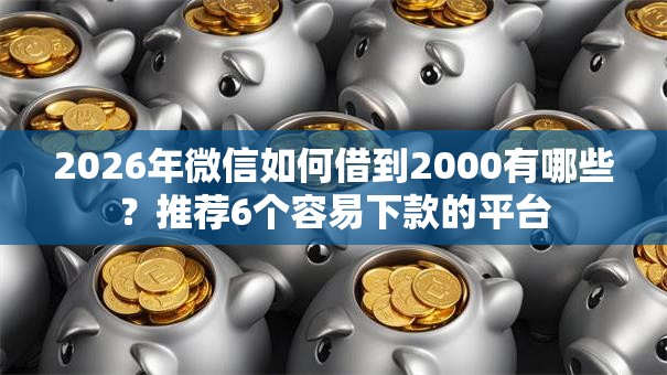 2026年微信如何借到2000有哪些？推荐6个容易下款的平台