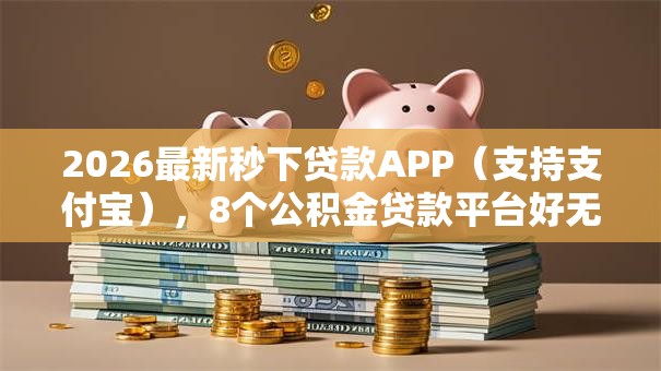 2026最新秒下贷款APP（支持支付宝），8个公积金贷款平台好无私分享