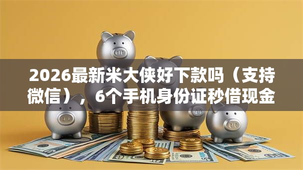 2026最新米大侠好下款吗（支持微信），6个手机身份证秒借现金的口子无私分享