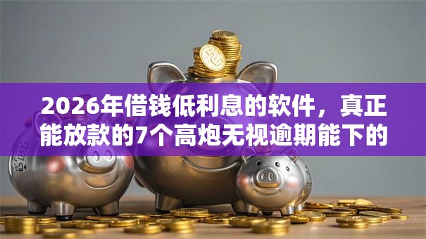 2026年借钱低利息的软件,真正能放款的7个高炮无视逾期能下的口子推荐 2026年借钱低利息的软件,真正能放款的7个高炮无视逾期能下的口子推荐