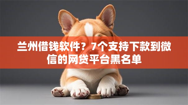 兰州借钱软件？7个支持下款到微信的网贷平台黑名单