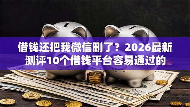 借钱还把我微信删了？2026最新测评10个借钱平台容易通过的