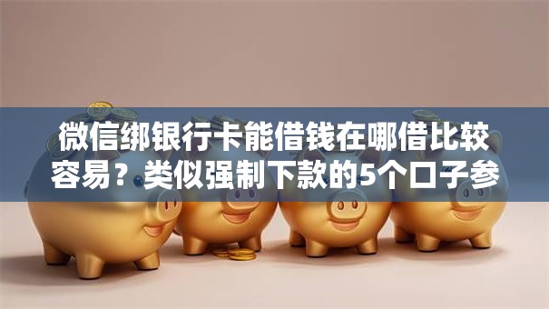 微信绑银行卡能借钱在哪借比较容易？类似强制下款的5个口子参考