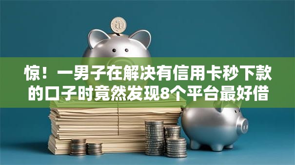惊！一男子在解决有信用卡秒下款的口子时竟然发现8个平台最好借钱，事后分享了出来