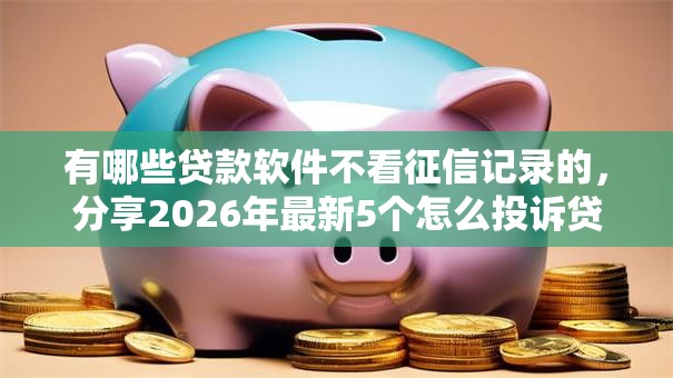 有哪些贷款软件不看征信记录的，分享2026年最新5个怎么投诉贷款平台