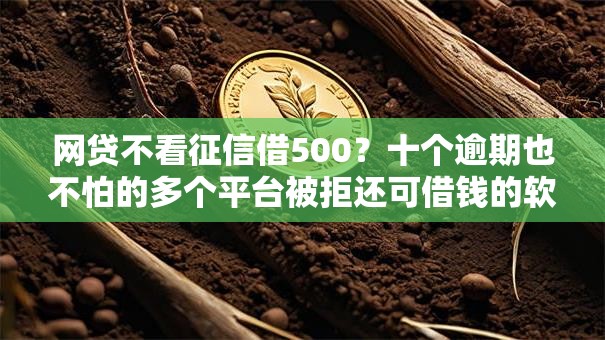 网贷不看征信借500？十个逾期也不怕的多个平台被拒还可借钱的软件