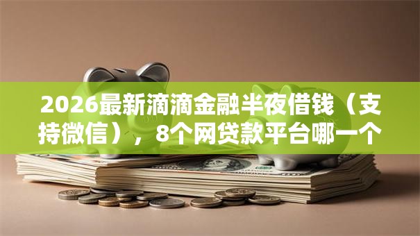 2026最新滴滴金融半夜借钱（支持微信），8个网贷款平台哪一个好借钱无私分享