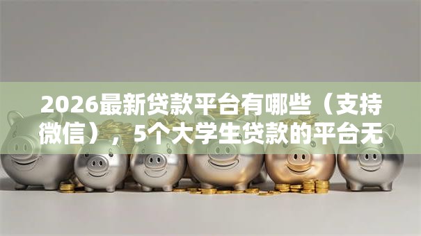 2026最新贷款平台有哪些（支持微信），5个大学生贷款的平台无私分享