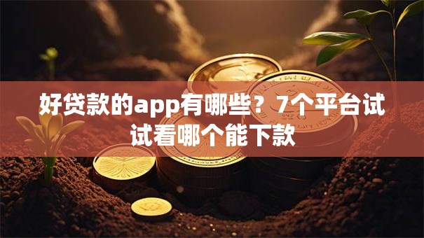 好贷款的app有哪些？7个平台试试看哪个能下款