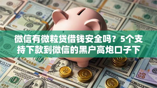 微信有微粒贷借钱安全吗？5个支持下款到微信的黑户高炮口子下款的2025
