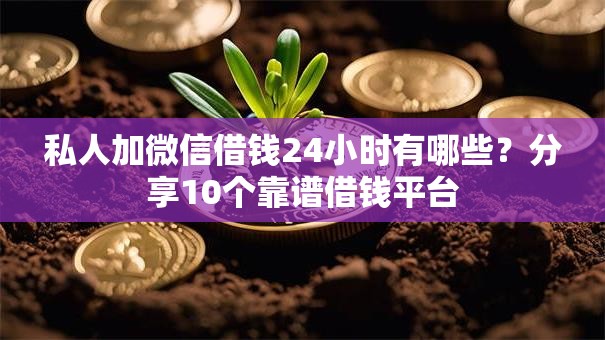 私人加微信借钱24小时有哪些?分享10个靠谱借钱平台 私人加微信借钱24小时有哪些?分享10个靠谱借钱平台