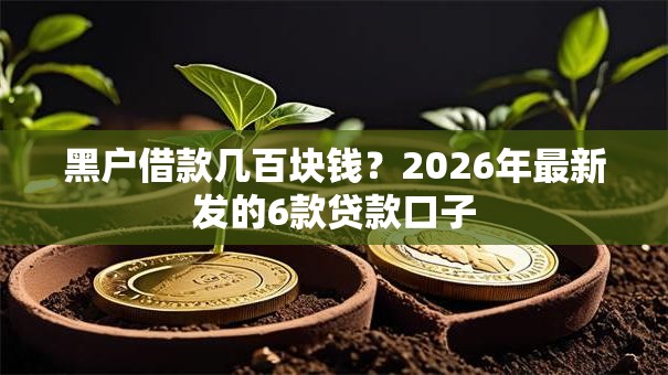 黑户借款几百块钱?2026年最新发的6款贷款口子 黑户借款几百块钱?2026年最新发的6款贷款口子