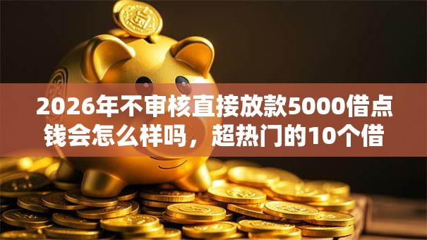 2026年不审核直接放款5000借点钱会怎么样吗，超热门的10个借款平台借钱不看征信推荐