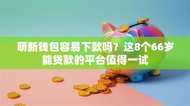 萌新钱包容易下款吗？这8个66岁能贷款的平台值得一试