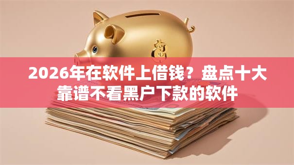 2026年在软件上借钱？盘点十大靠谱不看黑户下款的软件