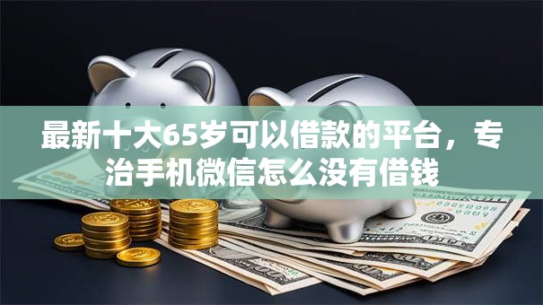 最新十大65岁可以借款的平台，专治手机微信怎么没有借钱