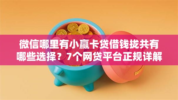 微信哪里有小赢卡贷借钱拢共有哪些选择？7个网贷平台正规详解