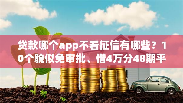 贷款哪个app不看征信有哪些？10个貌似免审批、借4万分48期平台合集