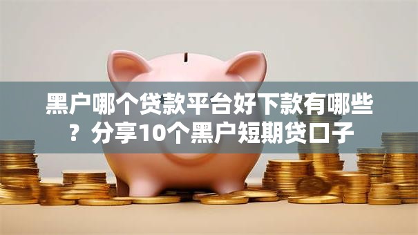 黑户哪个贷款平台好下款有哪些?分享10个黑户短期贷口子 黑户哪个贷款平台好下款有哪些?分享10个黑户短期贷口子