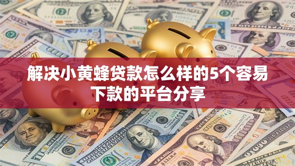 解决小黄蜂贷款怎么样的5个容易下款的平台分享