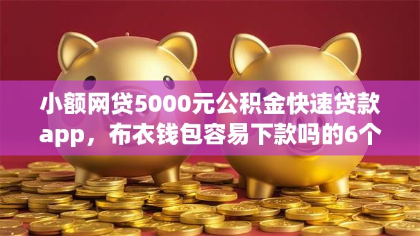 小额网贷5000元公积金快速贷款app，布衣钱包容易下款吗的6个平台介绍
