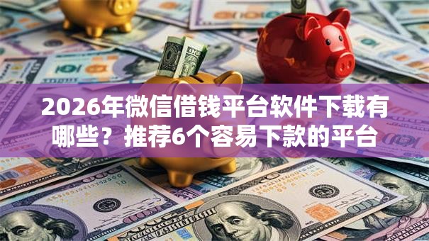 2026年微信借钱平台软件下载有哪些？推荐6个容易下款的平台