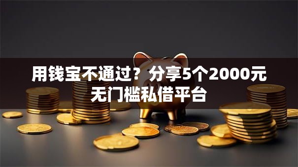 用钱宝不通过？分享5个2000元无门槛私借平台