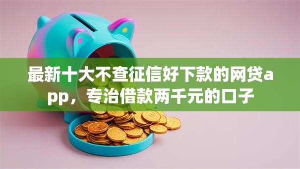 最新十大不查征信好下款的网贷app，专治借款两千元的口子