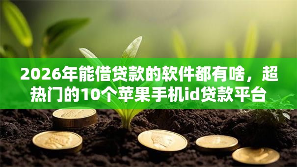 2026年能借贷款的软件都有啥，超热门的10个苹果手机id贷款平台推荐