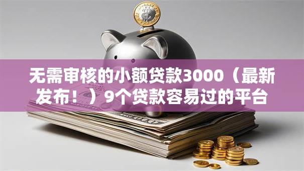 无需审核的小额贷款3000（最新发布！）9个贷款容易过的平台