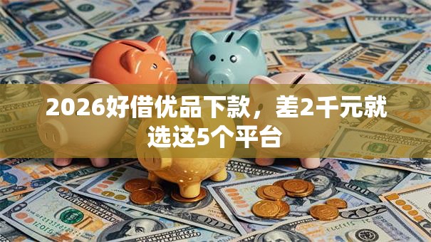2026好借优品下款，差2千元就选这5个平台