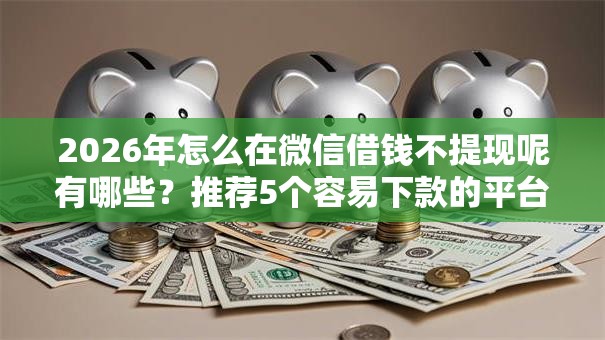 2026年怎么在微信借钱不提现呢有哪些？推荐5个容易下款的平台