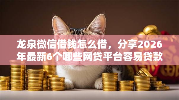 龙泉微信借钱怎么借，分享2026年最新6个哪些网贷平台容易贷款