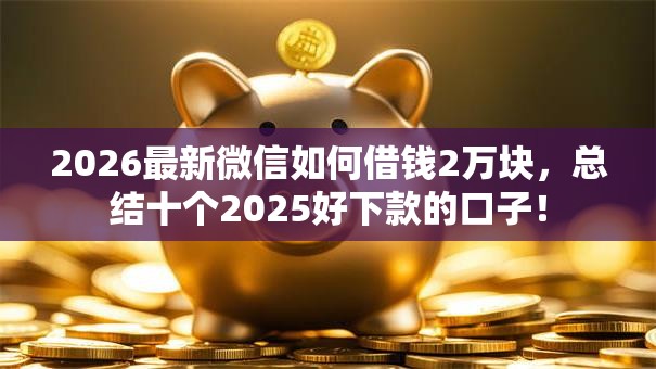 2026最新微信如何借钱2万块，总结十个2025好下款的口子！