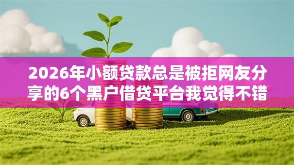 2026年小额贷款总是被拒网友分享的6个黑户借贷平台我觉得不错！