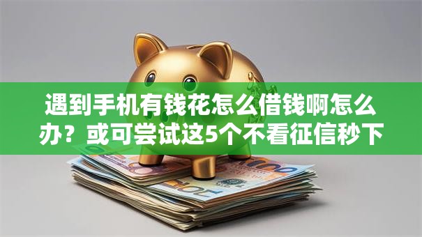 遇到手机有钱花怎么借钱啊怎么办?或可尝试这5个不看征信秒下款的平台 遇到手机有钱花怎么借钱啊怎么办?或可尝试这5个不看征信秒下款的平台