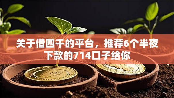 关于借四千的平台，推荐6个半夜下款的714口子给你